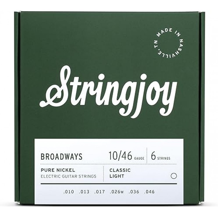 Stringjoy BROADWAYS Pure Nickel 10-46 純鎳 電吉他弦